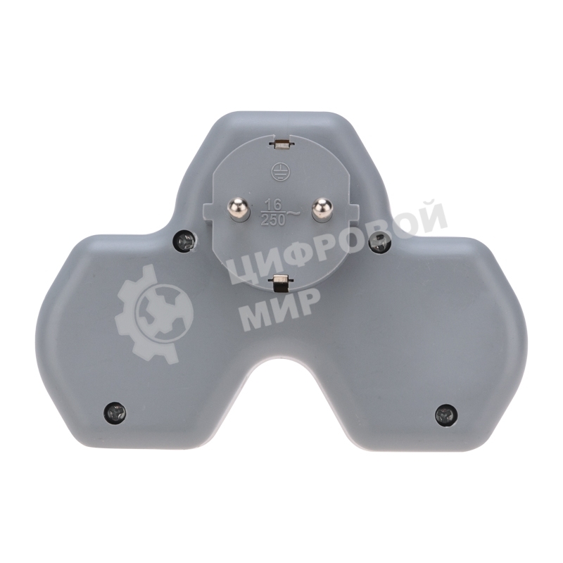 Двойник Rexant электрический (разветвитель) 16А с/з + USB-A + USB-C с защитными шторками, белый