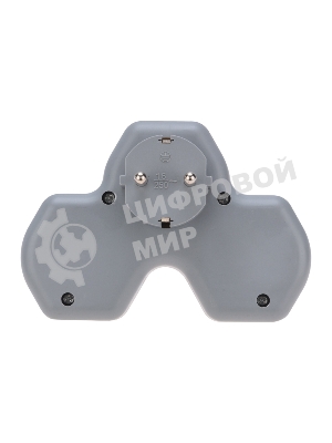 Двойник Rexant электрический (разветвитель) 16А с/з + USB-A + USB-C с защитными шторками, белый