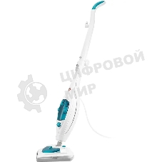Швабра паровая Kitfort КТ-3908 белый/бирюзовый