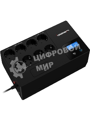 Источник бесперебойного питания Ippon Kirpich 1050 600Вт 1050ВА черный