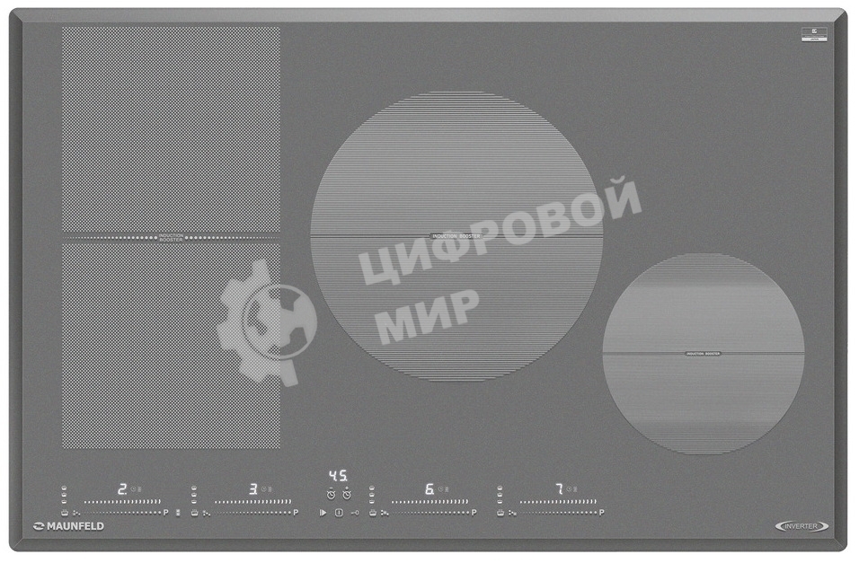 Индукционная варочная панель Maunfeld CVI804SFLGR Inverter серый
