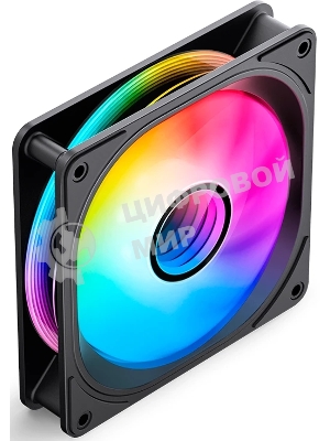 Вентилятор для корпуса JONSBO FR-606BR Reverse (120x120x25мм, 4-pin PWM, ARGb, 35.99CFM, 26.5dBA, 1500RPM, черный)