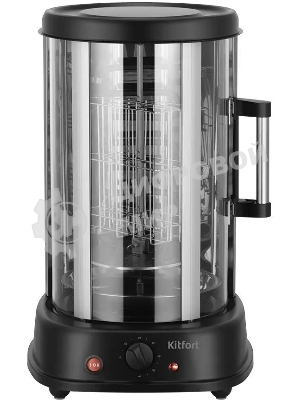 Шашлычница электрическая Kitfort КТ-1411 1500Вт серебристый/черный