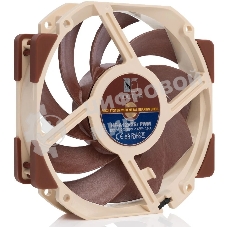 Вентилятор корпусной Noctua NF-A12x25r PWM, 120x25 мм, 0-2000 об/мин, 22.6 дБ, 4-pin PWM, 102.1 м³/ч, 2.34 мм H₂O, подшипник SSO2, бежево-коричневый