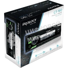 Автомагнитола Prology GT-160, 1 DIN, Bluetooth, USB Type-A, AUX, пульт ДУ