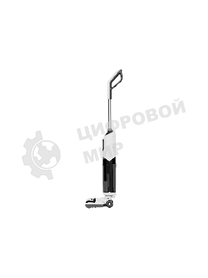 Пылесос вертикальный GARLYN Aqua Base 3 белый/черный, питание от аккумулятора, 170 Вт, уборка сухая/влажная, пылесборник 0.4 л