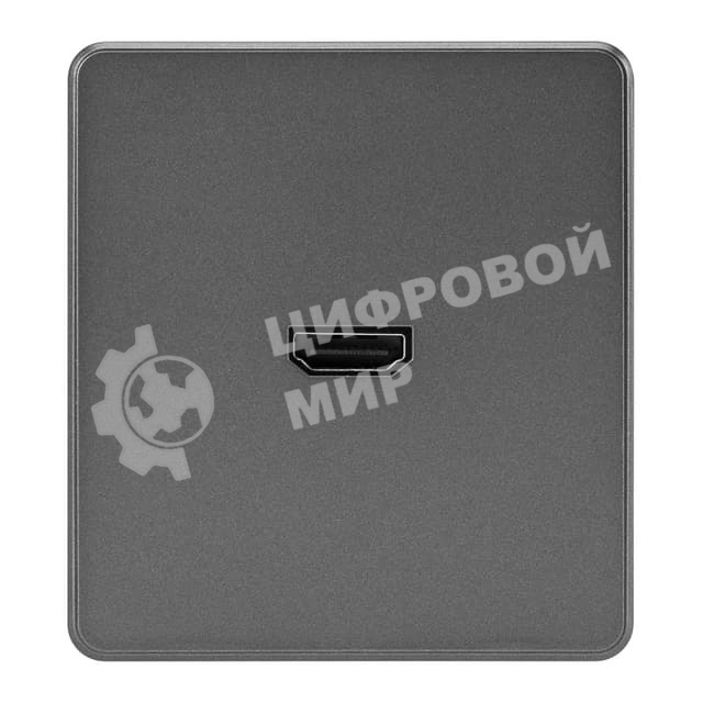 Розетка Kranz ROUND HDMI с/у титан