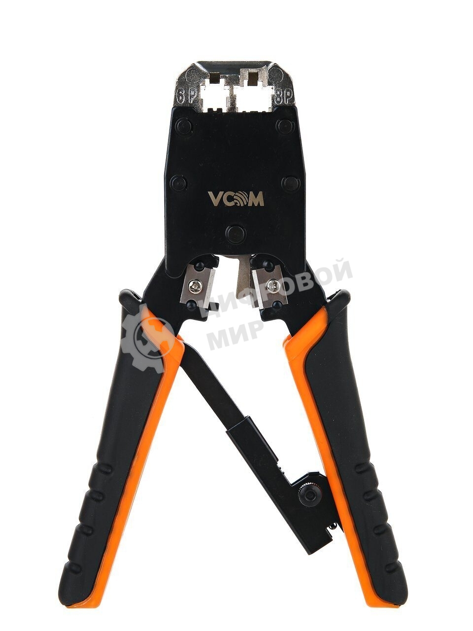 Клещи обжимные VCOM NT081 (кримпер), для разъемов 8p8c, с фиксатором