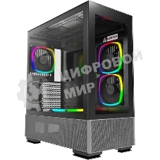 Компьютерный корпус Montech SKY TWO черный без БП ATX 3x140мм 2xUSB3.0 1xUSB3.1 audio bott PSU