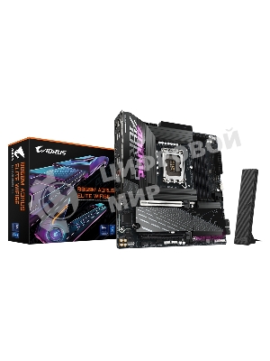 Материнская плата Gigabyte B860M AORUS ELITE WIFI6E, LGA 1851, Intel B860, 4xDDR5, 4xSATA, 3xM.2, 1xPCIe 5.0 x16, 1xPCIe 4.0 x4, 1xHDMI, 1xDP, 1xUSB4 Type-C, 1x 2.5Gb LAN, 4xUSB-A 3.2 Gen 1, 2xUSB-A 3.2 Gen 2, 4xUSB-A 2.0, 7.1, mATX
