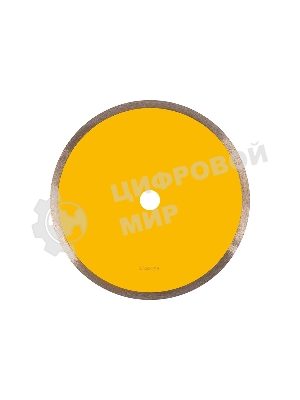 Диск алмазный отрезной Denzel 230 х 22,2 мм, сплошной, супертонкий, горячий пресс, мокрое резание