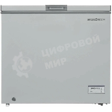 Морозильный ларь SNOWCAP CF-200ЕS серебристый глухая крышка, 200л