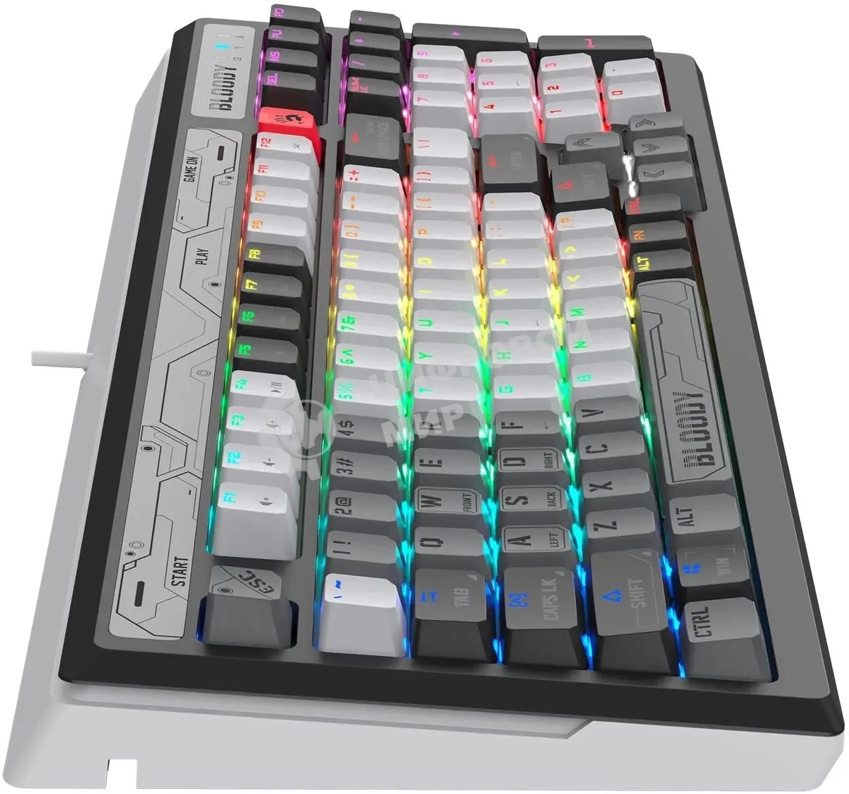 Клавиатура Bloody B950 проводная, USB Type-C, чёрный