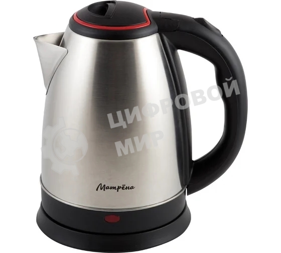 Чайник электрический Матрена MA-001 1.8 л, сталь,цвет крышки красный (005457)