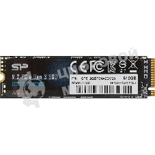 Накопитель SSD Silicon Power P34A60, 512Gb, M.2 2280, PCIe 3.0 x4, NVMe, R/W 2200/1600