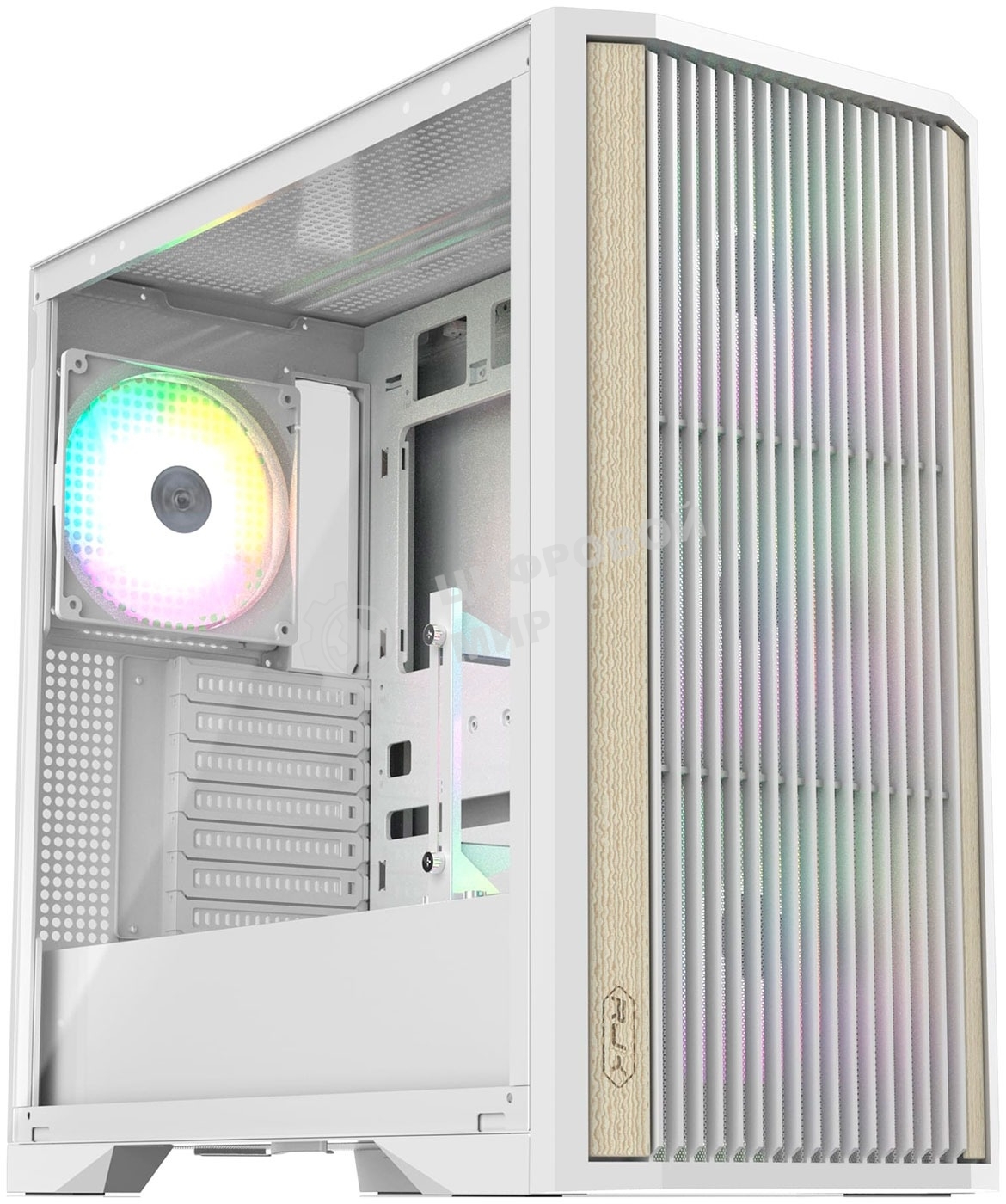 Компьютерный корпус без блока питания/Case Raijintek AGOS MAX-MS4, Midi-Tower, TG, 4x140мм ARGb, 2xUSB 3.0 + 1xUSB Type-C, E-ATX, ATX, mATX, mITX белый