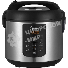 Мультиварка Midea MPC-6035 серебристый, 5 л, 860 Вт, кнопки, 7 программ