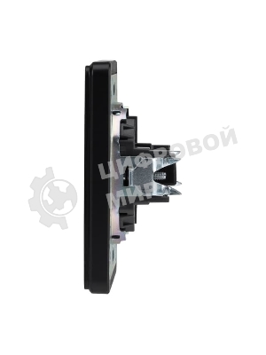 Розетка Kranz ROUND HDMI с/у оникс