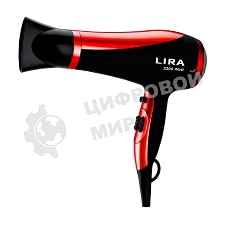 Фен LIRA LR 0704 черный/красный, 2200 Вт