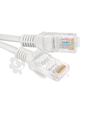 Патч-корд CCA lightl UTP Гарнизон PC-UTP-5e-3 cat.5e, 3м, литой, многожильный серый