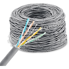 Кабель сетевой KingPrice KP-utp-c5e-0.5мм-CU-305m UTP 4 пары cat.5E solid 0.50мм Cu 305м серый