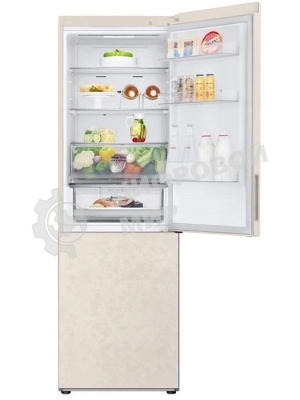 Холодильник LG GC-B459AEMW бежевый двухкамерный 234/110л морозилка снизу, No Frost