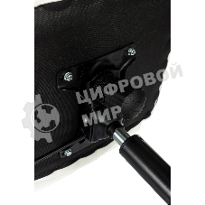 Кресло компьютерное Бюрократ Triest Fabric молочный Velvet 20 крестов. металл черный