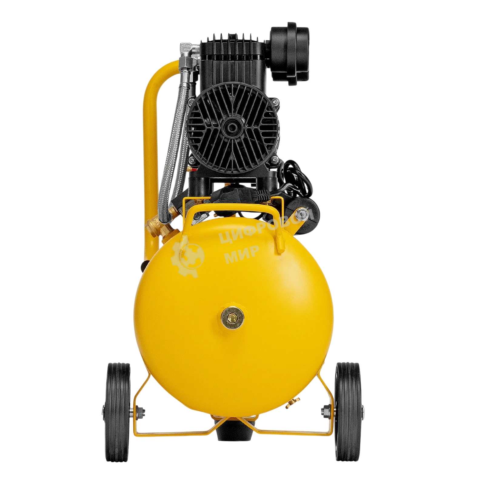 Компрессор безмасл. малошумный Denzel DLP-950/24, 950 Вт, 24 л, 2850 об/мин, 170 л/мин