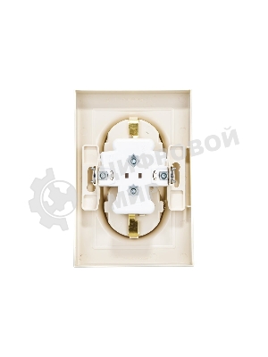 Розетка 2-м AtlasDesign с заземл. 16А в сборе беж. SchE ATN000224