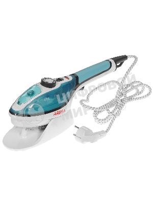 Отпариватель Aresa AR-2304 бирюзовый, 1000 Вт, 25 г/мин, 90 мл