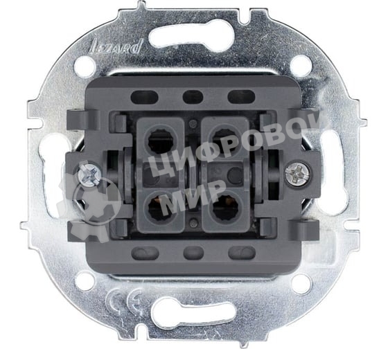 Выключатель проходной 1-кл. СП OSEN 10А IP20 механизм серый матовый LEZARD 743-7488-105
