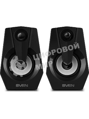 Акустическая система SVEN 370 2.0 черные (2x2W, USB, RGb подсветка)