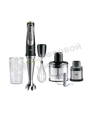 Блендер погружной Braun Multiquick 9 MQ9138Xl черный, 1200 Вт, плавная регулировка, турбо