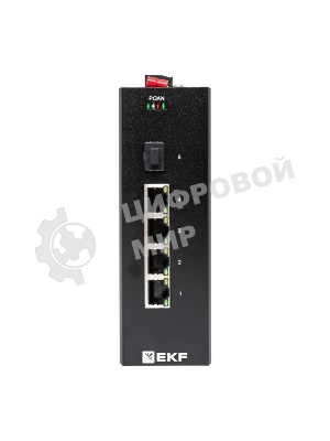 Коммутатор EKF TSX-U-1GX/SFP-4GTP, 4×1 Гбит/с PoE + 1×1 Гбит/с SFP, неуправляемый