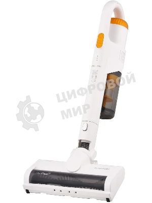 Пылесос вертикальный Coolfort CF-3001 белый, питание от аккумулятора, 150 Вт, уборка сухая, пылесборник 0.5 л, работа от АКБ max 30 мин.