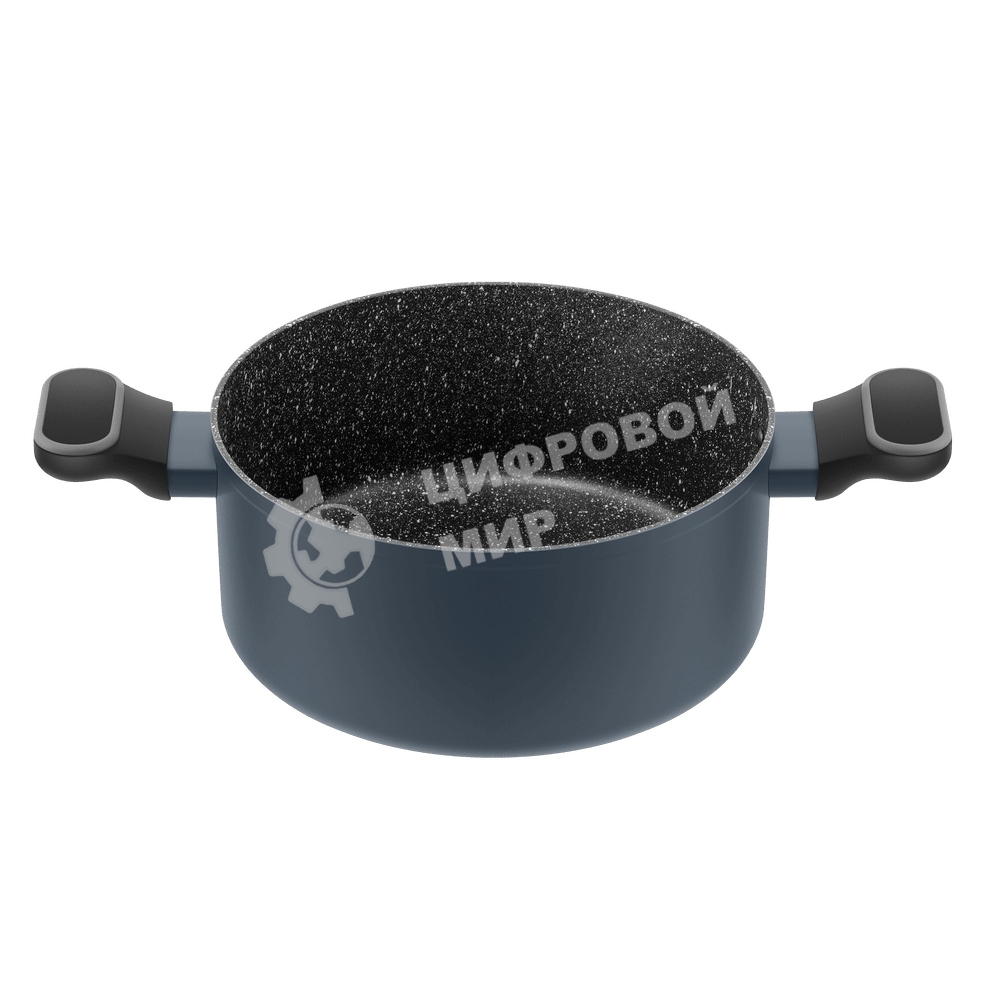 Кастрюля Maunfeld FRIDA MCS47FA02DG из кованого алюминия со стеклянной крышкой, 24 см, 4,7 л.