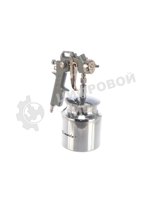 Краскопульт пневматический Matrix с нижним бачком v=075k + сопла диаметром 1.2 1.5 и 1.8мм