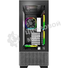 Компьютерный корпус Montech SKY TWO черный без БП ATX 3x140мм 2xUSB3.0 1xUSB3.1 audio bott PSU