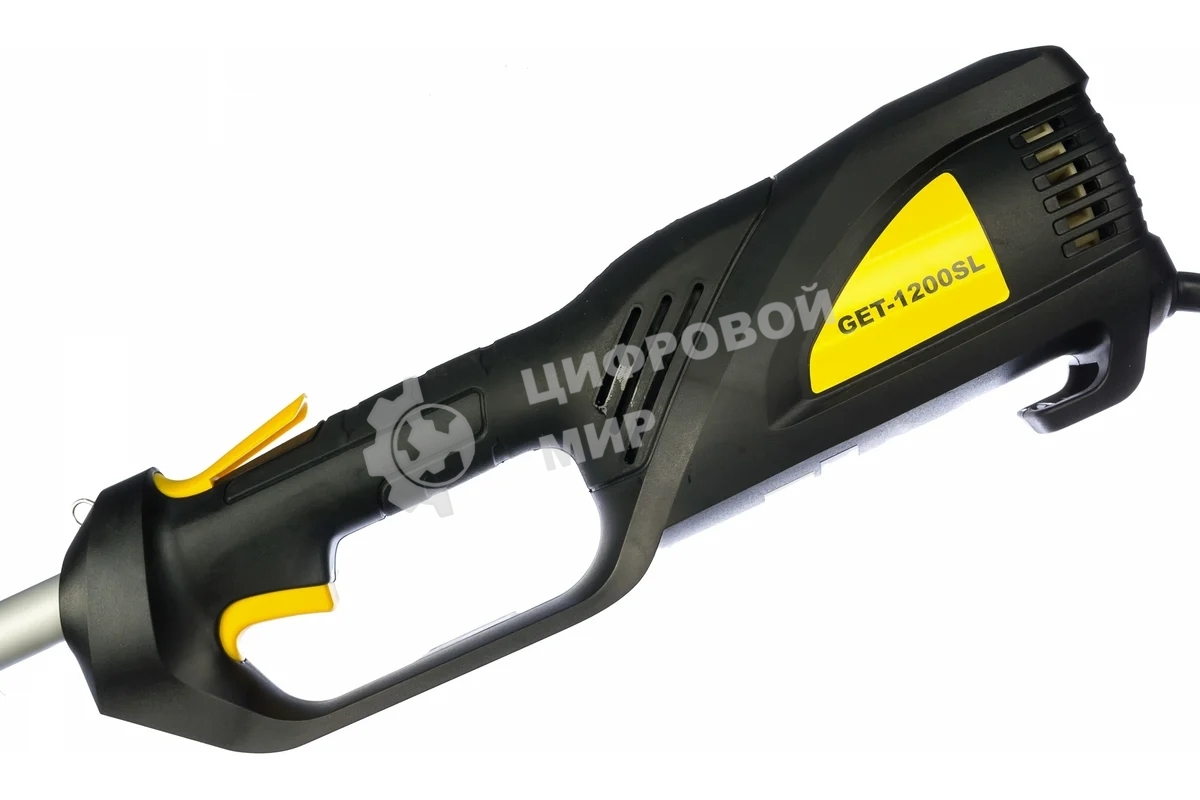 Триммер электрический Huter GET-1200SL 1200Вт реж.эл.:леска/нож