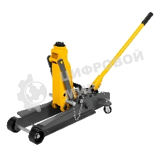 Домкрат гидравлический подкатной с фиксатором Denzel 2,5 т, 85-385 мм