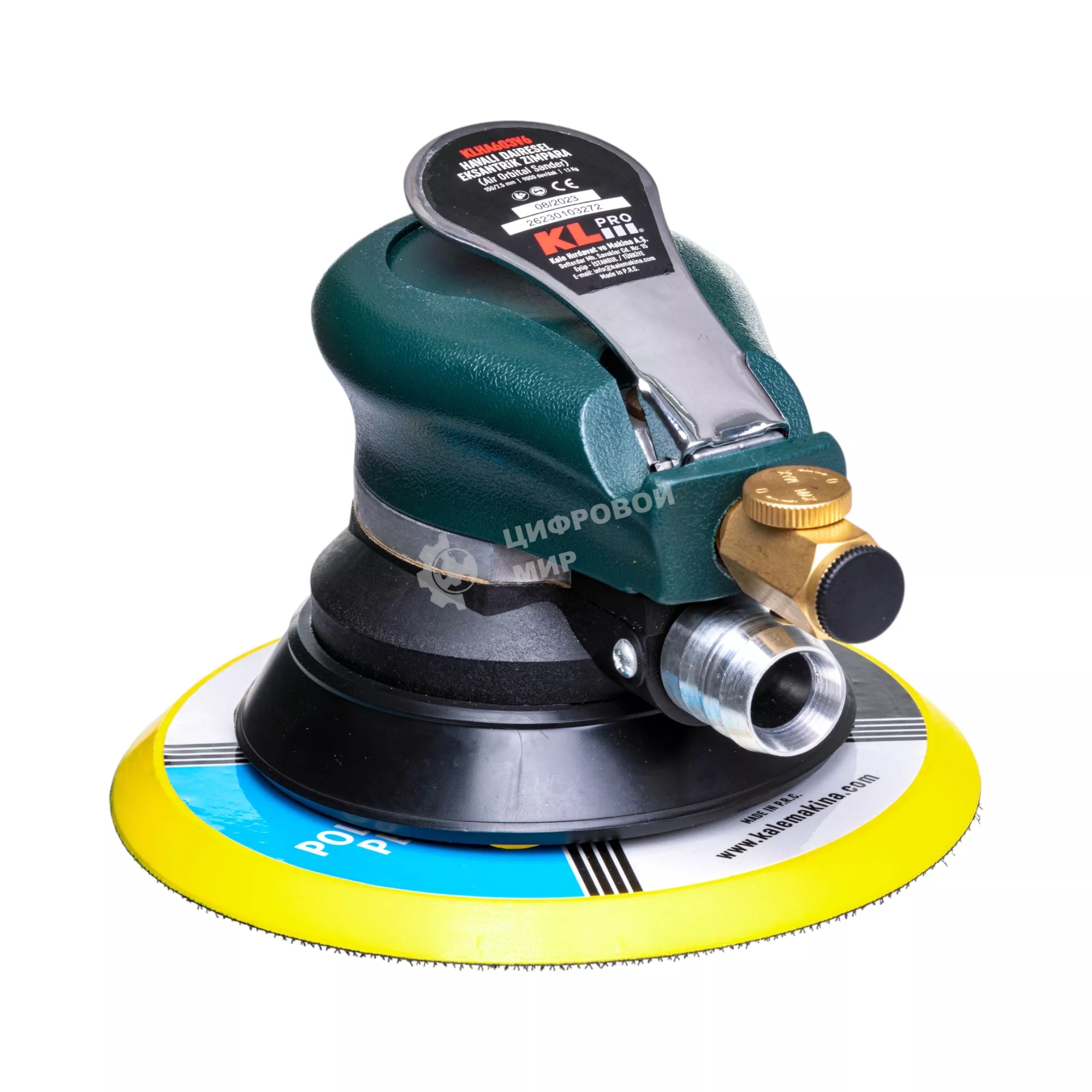 Профессиональная пневматическая орбитальная шлифмашина Klpro KLHA603V6 (150мм, 9000 об/мин, штуцер 1/4)