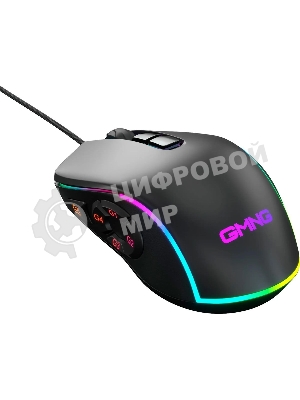 Мышь проводная GMNG XM003 черный, 32000 dpi, USB, кнопки - 10