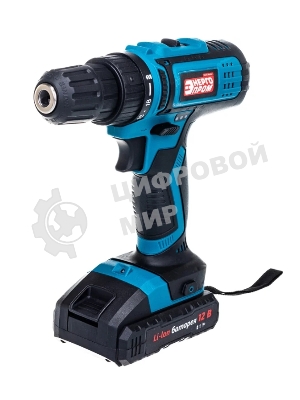 Дрель-шуруповерт Энергопром ДА-12/2Li, 12 В, 2 Ач, 30 Нм, щеточный