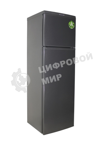 Холодильник DON R-236 G графит зеркальный двухкамерный 250/70л морозилка сверху