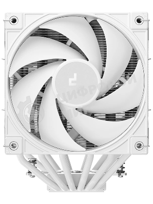 Кулер для процессора DEEPCOOL AK620 G2 WH LGA1851/1700/1200/115X/AM5/AM4 (8шт/кор, TDP 260W, PWM, DUAL Fan 120мм, 6 тепл. трубок, Copper Base, Wood-grain top cover, белый) RET (R-AK620G2-WHNNMN-GJD)