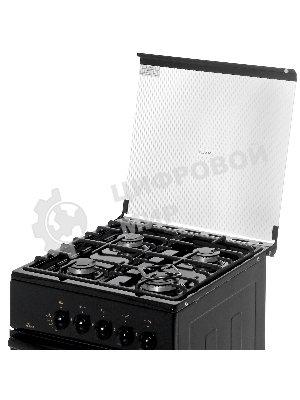 Плита Газовая Flama FG 24022 B коричневый (стеклянная крышка) реш.чугун