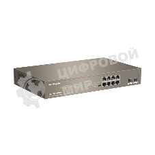 Коммутатор неуправляемый IP-COM G1110P-8-150W Ethernet 8GE+2SFP С 8-Портовым PoE