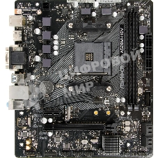 Материнская плата ASRock A520M-HDV, AMD A520, 2x1x M.2 , 1x PCI-E x16, 1x PCI-E x1, 1x D-Sub есть, 1x HDMI есть, 1x DVI есть, 1x DP нет, 1x 1Gb LAN Wi-Fi нет, BT нет, 2x USB 2.0, 2x USB 3.2 Gen1, 7.1, microATX