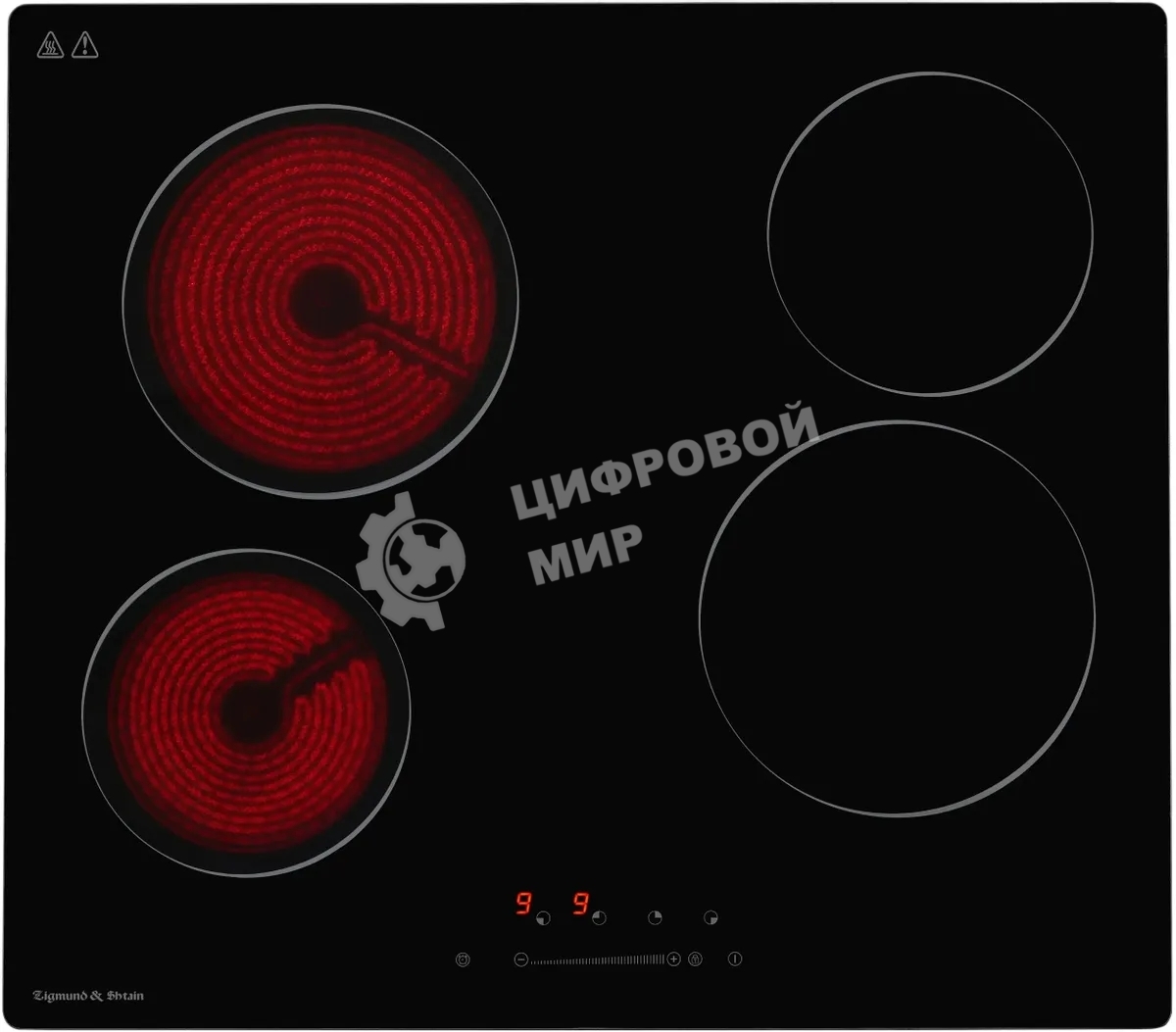 Электрическая варочная панель Zigmund & Shtain CN 42.6 B Hi-Light, независимая, черный