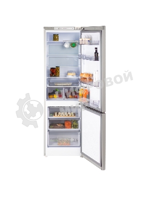 Холодильник Бирюса M6130 металлик двухкамерный 245/100л морозилка снизу